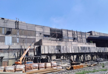 Екібастұзда ЖЭО төбесіндегі плита құлады