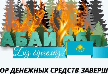 Сбор средств для пострадавших от пожара в области Абай завершился