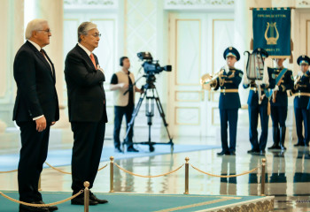 Президент Казахстана Касым-Жомарт Токаев принял в Акорде президента Германии Франк-Вальтера Штайнмайера