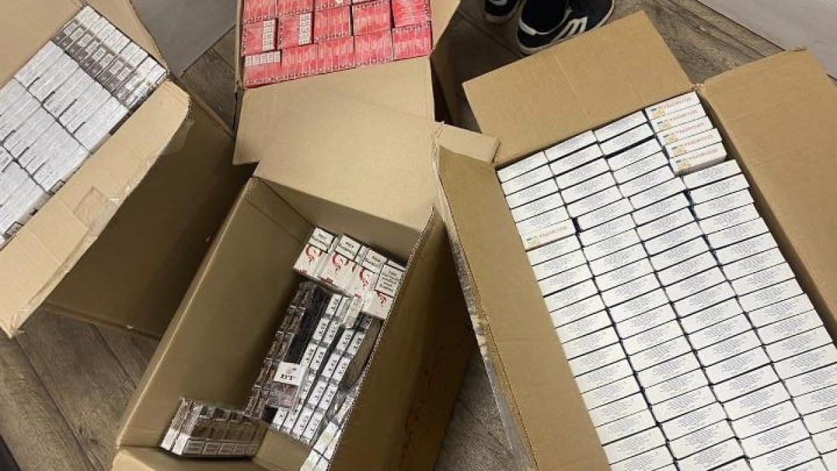 Более 17 тысяч пачек контрабандных сигарет изъято в Караганде