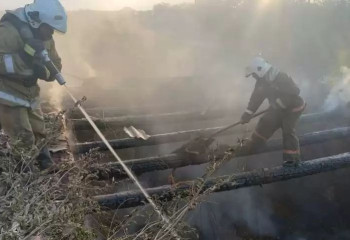 Қызылордада тұрғын үйдің бірінен өрт шығып, 38 жастағы азаматты күйік шалды