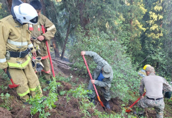Көлсай көлдеріндегі өрт сөндірілді