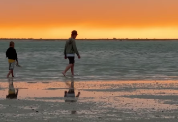 Блогер суы тартылған Каспий жағалауын көрсетті