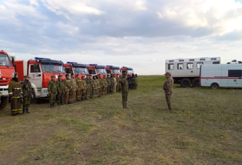 Пожарные потушили Талдыколь в Астане