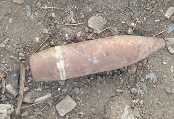 В Ерейментау обнаружен артиллерийский снаряд