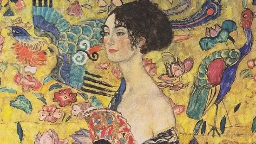  Картина Dame mit Fächer («Дама с веером») Густава Климта. Фото: euronews.com. 