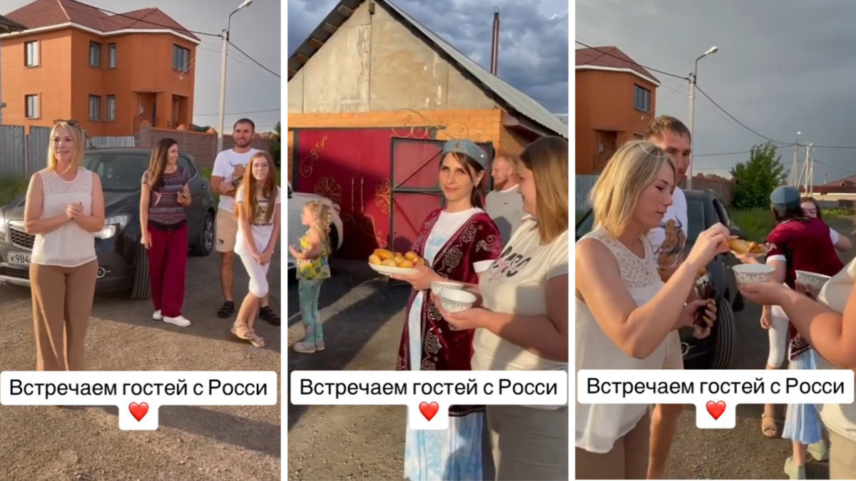 Видео необычной встречи гостей удивило казахстанцев