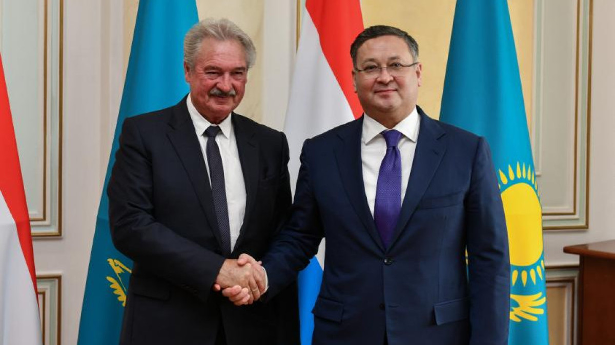 Главы МИД Казахстана и Люксембурга обсудили перспективы расширения двустороннего сотрудничества