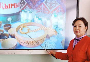 Түркістанда қымыздан балмұздақ жасап шығарды