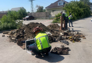 В Костанае при прокладке труб вновь нашли человеческие останки