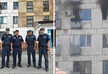 Полицейские спасли из пожара жильцов многоэтажки Лисаковска