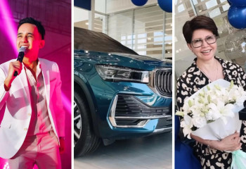 Әли Оқапов анасы Роза Рымбаеваға жаңа көлік сыйлады