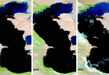 Каспий теңізінің суы тартылып барады: ғарыштан түсірілген суреттер жарияланды