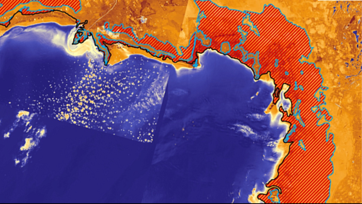 Каспийское море мелеет - космический мониторинг показал, где обнажилось морское дно