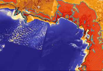 Каспийское море мелеет - космический мониторинг показал, где обнажилось морское дно