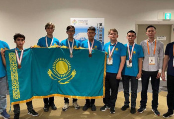 Kazakhstani school students win  6 medals at  IMO in Japan