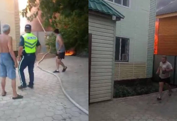 2 kids rescued from house fire