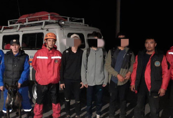 Іле Алатауы тауларында адасқан үш жасөспірім табылды