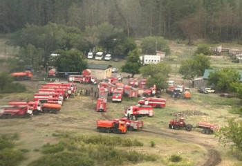 Павлодар облысында өртті сөндіруге Қорғаныс министрлігінен 2 тікұшақ бөлінді