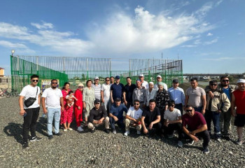 В селе Атырауской области детские площадки строятся жителями