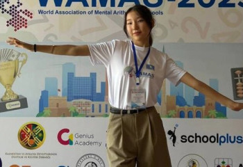 Школьница из Актау стала суперчемпионкой международной олимпиады по ментальной арифметике в Анталии