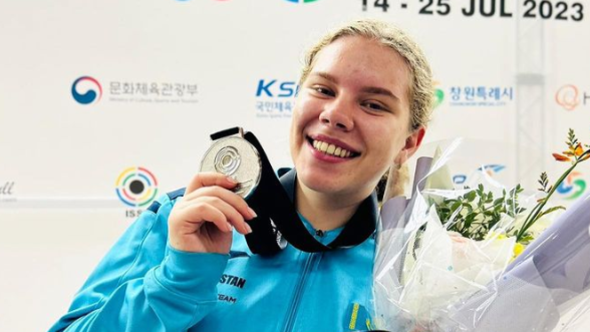 Нысана көздеу: қазақстандық спортшы әлем чемпионатында күміс медаль жеңіп алды