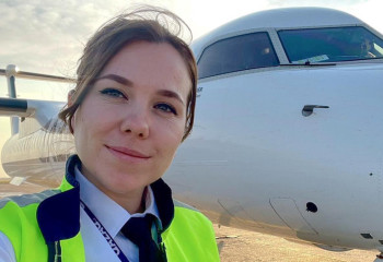 Полностью женский экипаж совершил рейс по двум секторам перелета в Казахстане и России