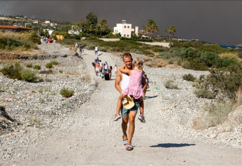 Greece evacuates 19,000 as wildfires rage on Rhodes island