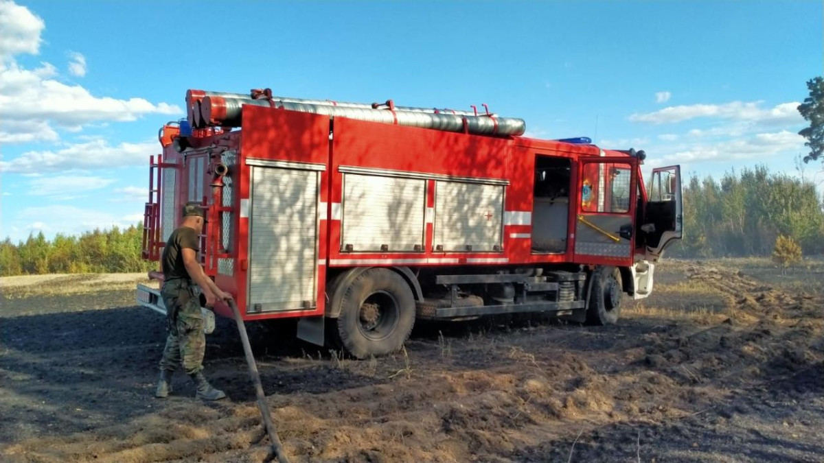 Пожар около Степногорска локализован