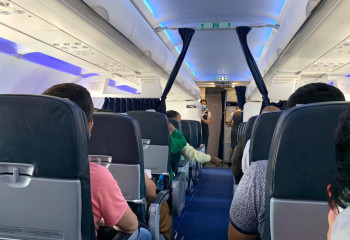 Пассажир покончил с собой в туалете летящего самолёта