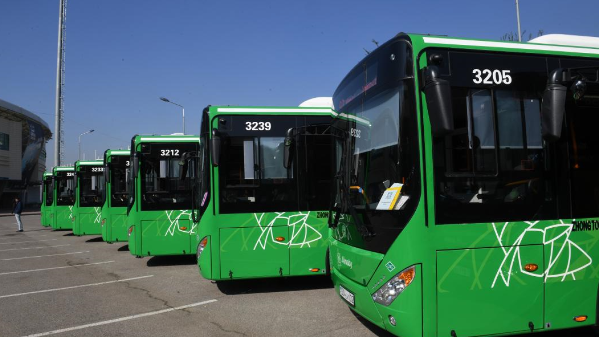 Алматыда оқу жылы басталғанға дейін 100 жаңа автобус жолға шығады