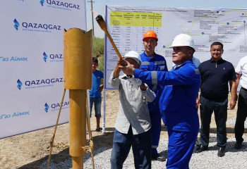 Газ провели в два населенных пункта Туркестанской области