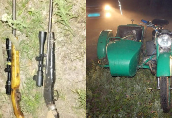 Мотоциклист без номеров пытался скрыться от полиции: при обыске обнаружено оружие