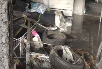 В Аксае пожар разгорелся в жилом доме