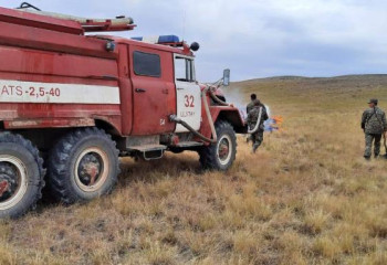 Ұлытау облысында жанған шөптің аумағы 1,5 мың гектарды құрады