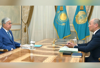 Глава государства принял председателя правления АО «НУХ «Байтерек» Каната Шарлапаева