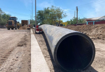 В Балхаше продолжается реконструкция водопроводных сетей