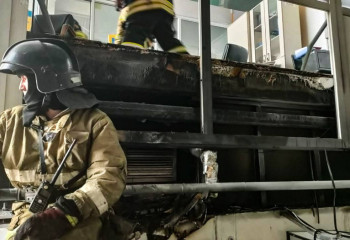 В столице горел торговый центр «Евразия»