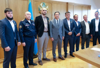 В Алматы прошла церемония награждения, спасавших людей при пожаре в микрорайоне Аккент