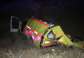 Жетісуда жедел жәрдем  жүк көлігіне соқтығысты