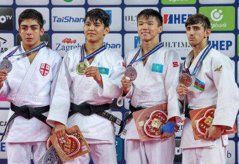 Золото, серебро и бронзу завоевали казахстанские дзюдоисты в Хорватии