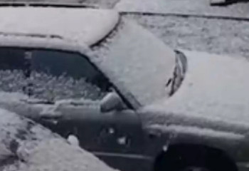 Первый снег выпал в Кыргызстане