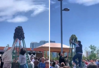 «Это показатель низкой культуры» – аким Астаны о том, как расхватали еду на ярмарке в Дни культуры Таджикистана