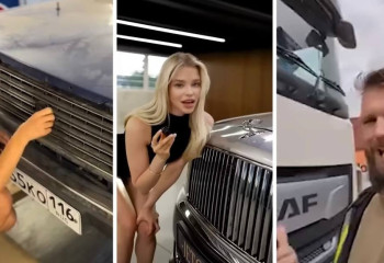 Российская модель и реклама Bentley стали объектом стебных пародий