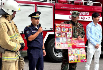 Учения на линейке – пожарные показали класс школьникам