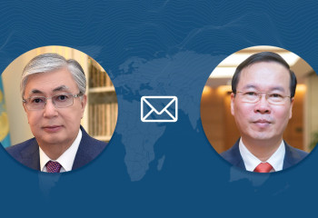 Президент Вьетнам Республикасының басшысын тәуелсіздік күнімен құттықтады