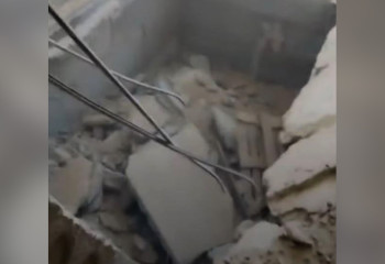 Обрушился этаж: в акимате Мангистау проверят использованные на стройке материалы на качество