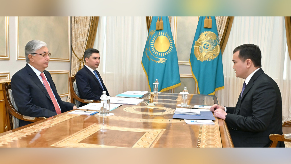 Глава государства встретился с акимом Астаны Женисом Касымбеком