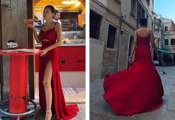 Аружан Джазильбекова блистала на Венецианском кинофестивале