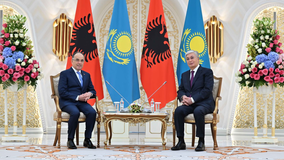 Kassym-Jomart Tokayev meets with  Albanian President Bajram Begaj in Akorda